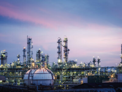 petrochemical-plant-with-sky-sunset Glitter lighting of petrochemical plant with sky twilight, Manufacturing of petrochemical industrial, Oil and gas refinery plant at twilight