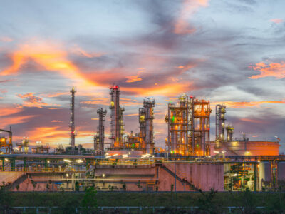 Power plant for Industrial at twilight Power plant for Industrial at twilight